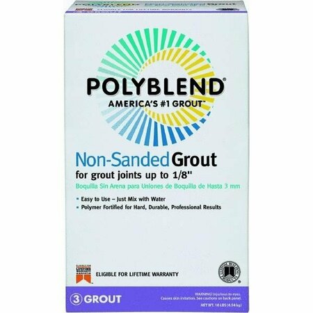 CUSTOM BUILDING PRODUCTS Polyblend Non-Sanded Tile Grout PBG18510